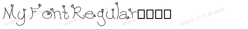 My Font Regular字体转换